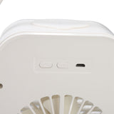Portable Air Conditioner Fan 3 Wind Speed Efficient Misting Low Noise USB Air Conditioner Cooling Fan with Night Light White - Extra Image