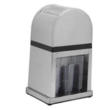 Manual Ice Crusher Labor Saving Hand Crank Shaved Ice Machine with Transparent Cover for Home Bar Restaurant