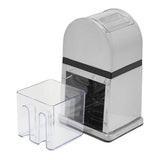 Manual Ice Crusher Labor Saving Hand Crank Shaved Ice Machine with Transparent Cover for Home Bar Restaurant