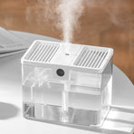 T15 USB Portable Humidifier Home Desktop Moisturizing Atomizer 1.5L Large Capacity Humidifier White