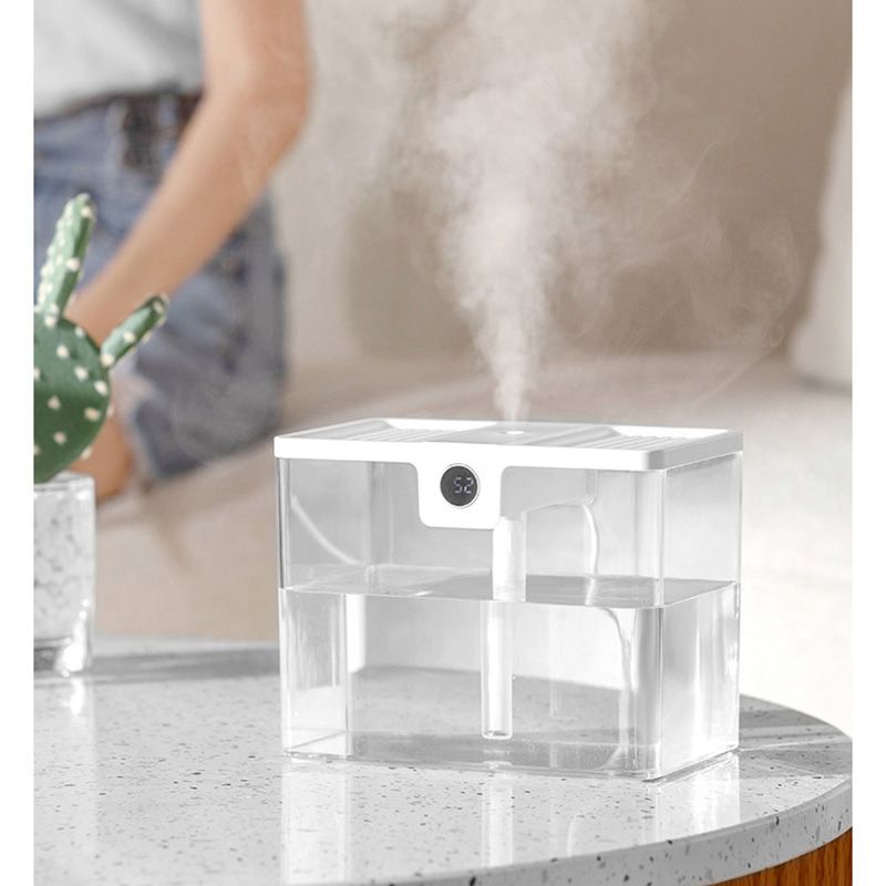 T15 USB Portable Humidifier Home Desktop Moisturizing Atomizer 1.5L Large Capacity Humidifier White