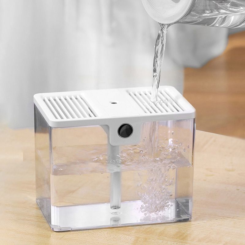 T15 USB Portable Humidifier Home Desktop Moisturizing Atomizer 1.5L Large Capacity Humidifier White