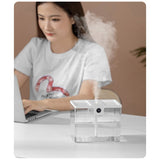 T15 USB Portable Humidifier Home Desktop Moisturizing Atomizer 1.5L Large Capacity Humidifier White - Close-Up Angle