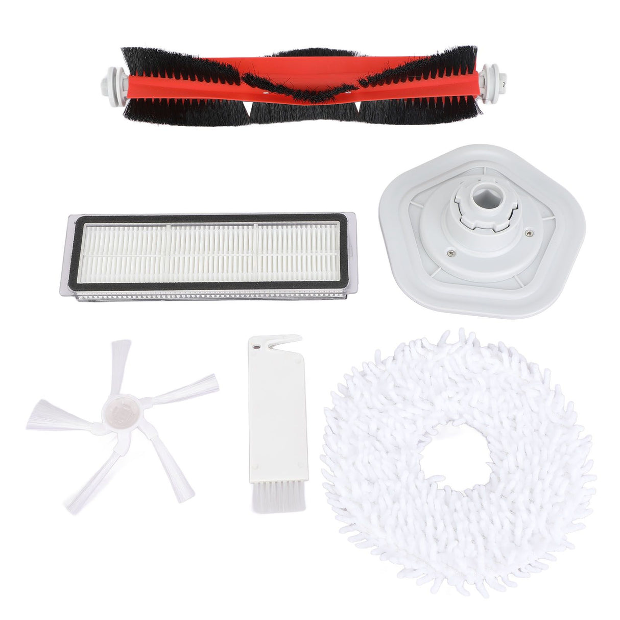 Vacuum Cleaner Parts Rolling Side Brush Filter Mop Cloth Set Kit for Dreame W10 Pro