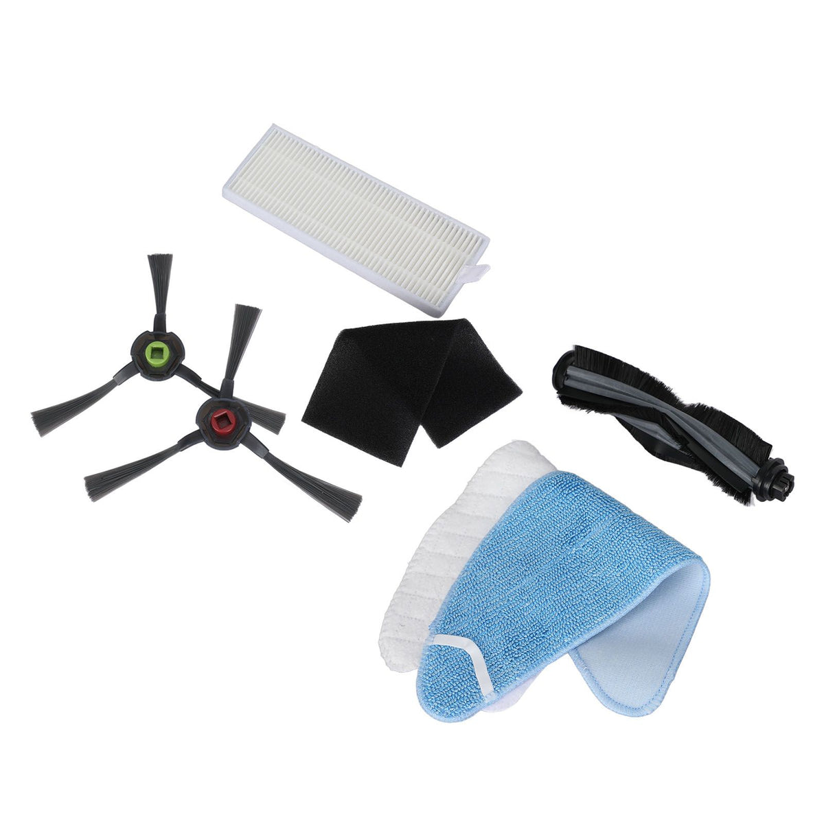 Sweeper Accessories Set Washable Mop Disposable Mop Rolling Brush Side Brush Filter Screen for Yeedi K650