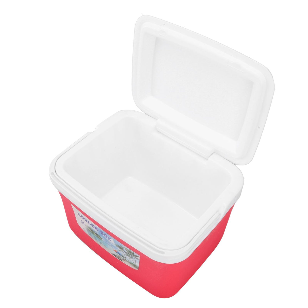 Warmer Cooler Constant Temp Long Lasting Portable Refrigerator Box with Handle for Food Medicine Car Camping 5L Red