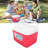 Warmer Cooler Constant Temp Long Lasting Portable Refrigerator Box with Handle for Food Medicine Car Camping 5L Red