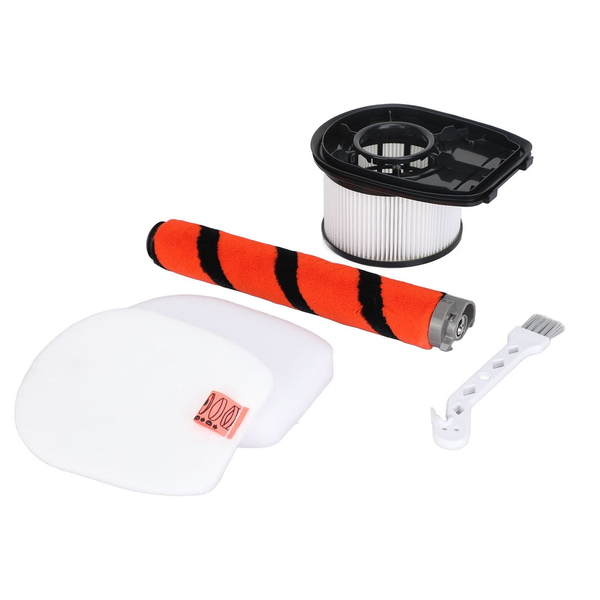 Roller Brush Filter White Cotton Cleaning Brush Set for Shark IZ300UK IZ320 Vacuum Cleaner