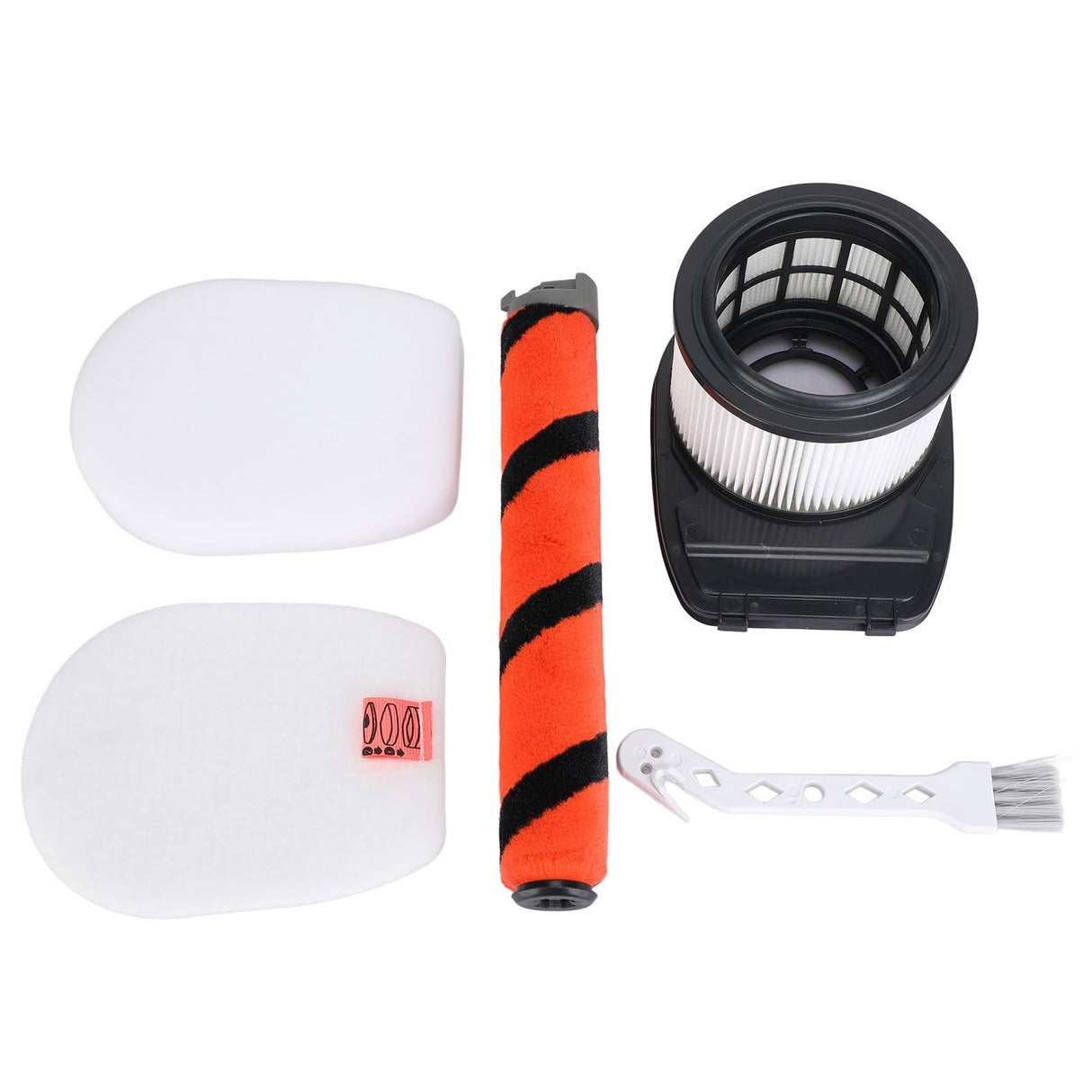 Roller Brush Filter White Cotton Cleaning Brush Set for Shark IZ300UK IZ320 Vacuum Cleaner