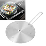 Heat Diffuser Stainless Steel Induction Cooker Diffuser Plate with Handle for Kitchen 23.5cm/9.25in - Extra Image