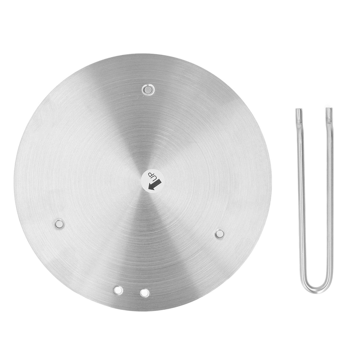 Heat Diffuser Stainless Steel Induction Cooker Diffuser Plate with Handle for Kitchen 23.5cm/9.25in