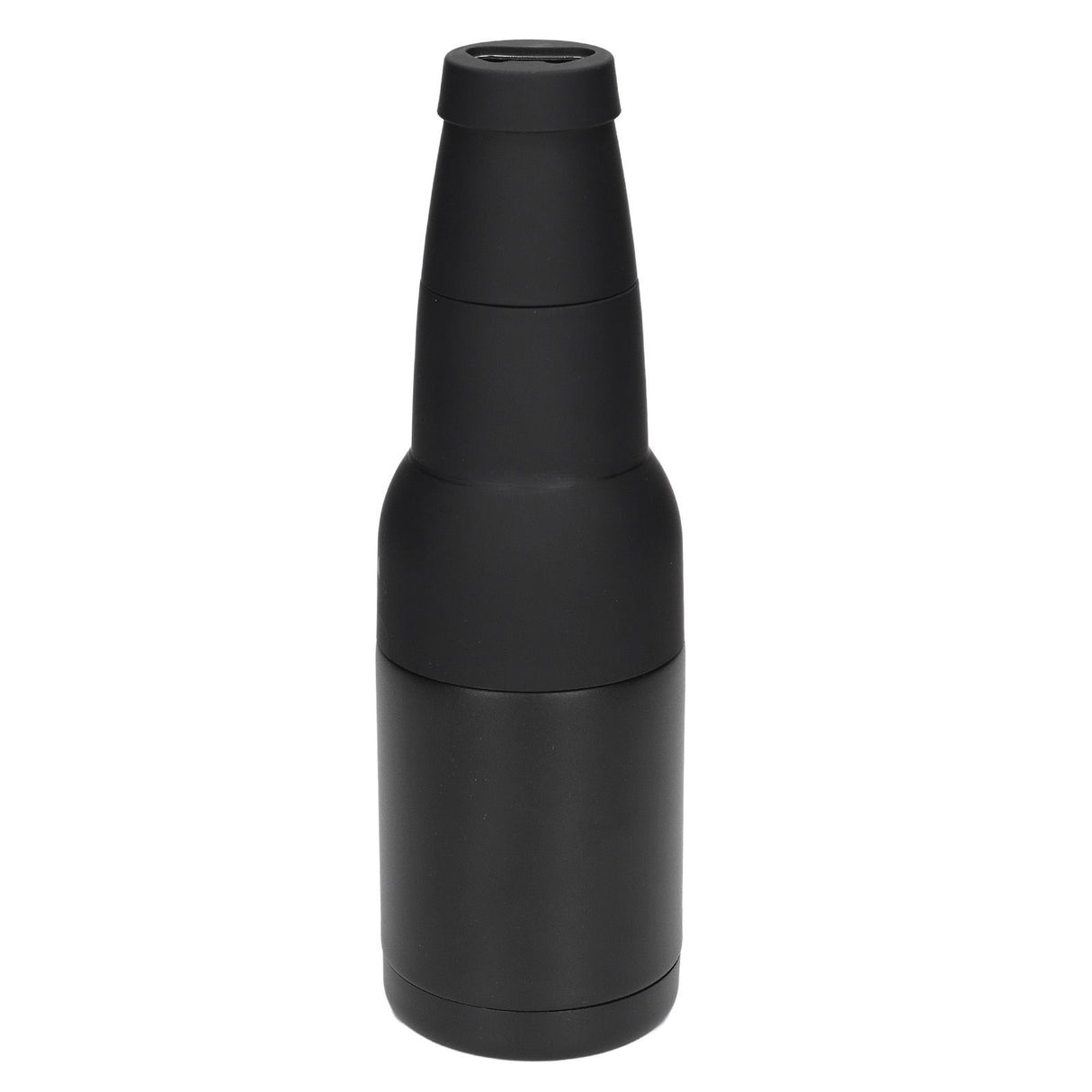 Vacuum Double Wall Stainless Steel Can Insulation and Cold Storage Tank with Bottle Opener Black
