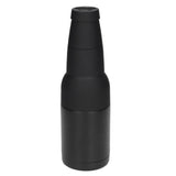 Vacuum Double Wall Stainless Steel Can Insulation and Cold Storage Tank with Bottle Opener Black - Rear View