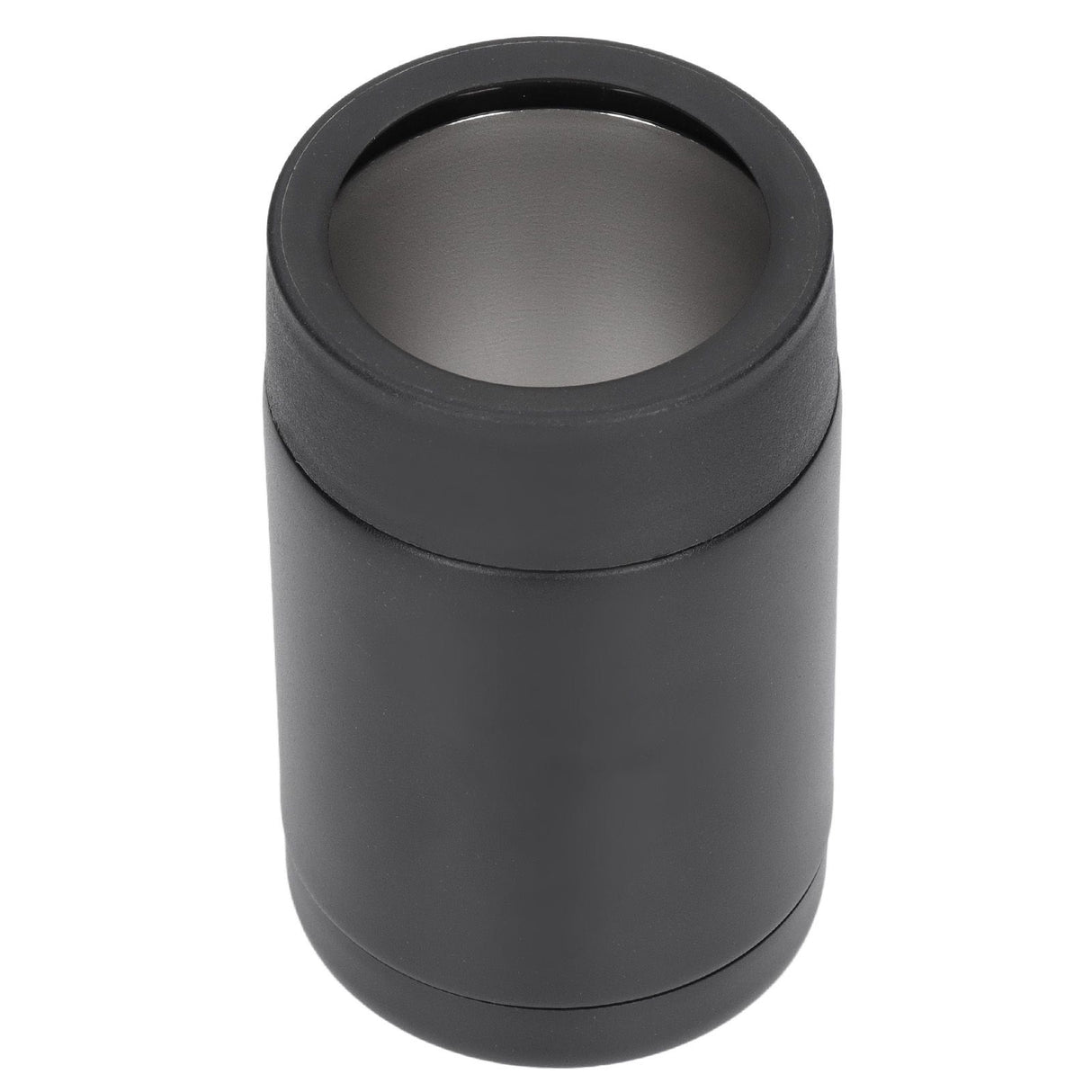 Vacuum Double Wall Stainless Steel Can Insulation and Cold Storage Tank with Bottle Opener Black