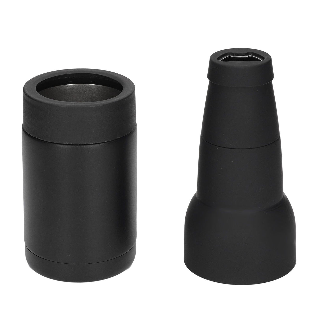 Vacuum Double Wall Stainless Steel Can Insulation and Cold Storage Tank with Bottle Opener Black