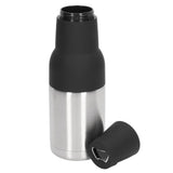 Vacuum Double Wall Stainless Steel Can Insulation and Cold Storage Tank with Bottle Opener Steel Color - Top-Down View