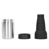 Vacuum Double Wall Stainless Steel Can Insulation and Cold Storage Tank with Bottle Opener Steel Color - 45-Degree Angle