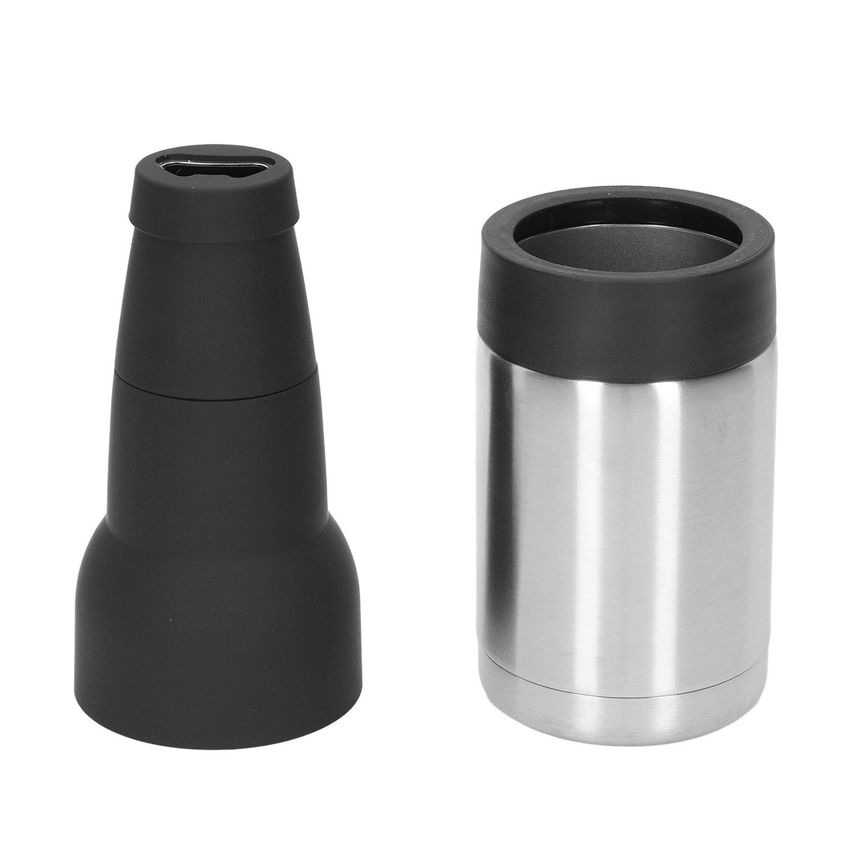 Vacuum Double Wall Stainless Steel Can Insulation and Cold Storage Tank with Bottle Opener Steel Color