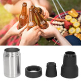 Vacuum Double Wall Stainless Steel Can Insulation and Cold Storage Tank with Bottle Opener Steel Color - Extra Image