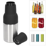 Vacuum Double Wall Stainless Steel Can Insulation and Cold Storage Tank with Bottle Opener Steel Color - Extra Image