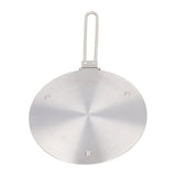 Heat Diffuser Plate Stainless Steel Induction Plate Kitchen Cooking Diffuser for Electric Induction Cooker 23.5cm / 9.3in - Side View