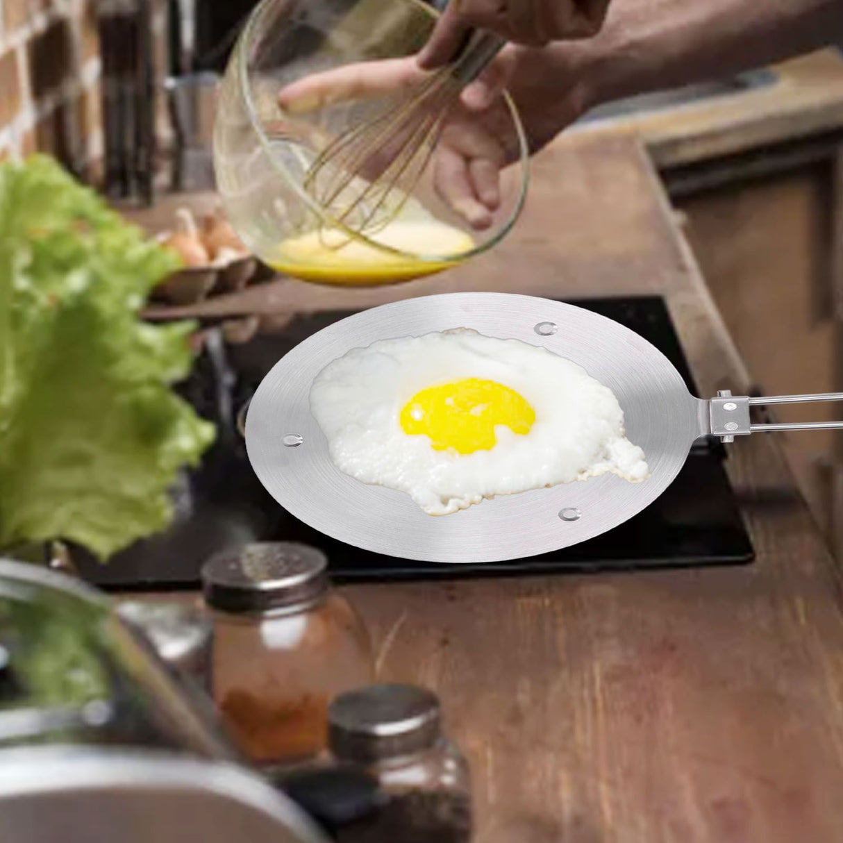 Heat Diffuser Plate Stainless Steel Induction Plate Kitchen Cooking Diffuser for Electric Induction Cooker 23.5cm / 9.3in