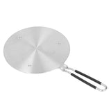 Heat Diffuser Plate Stainless Steel Fast Even Heat Induction Adapter Plate with Long Handle for Induction Cooker Iron Pan Type 20