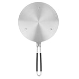 Heat Diffuser Plate Stainless Steel Fast Even Heat Induction Adapter Plate with Long Handle for Induction Cooker Iron Pan Type 20 - Front View