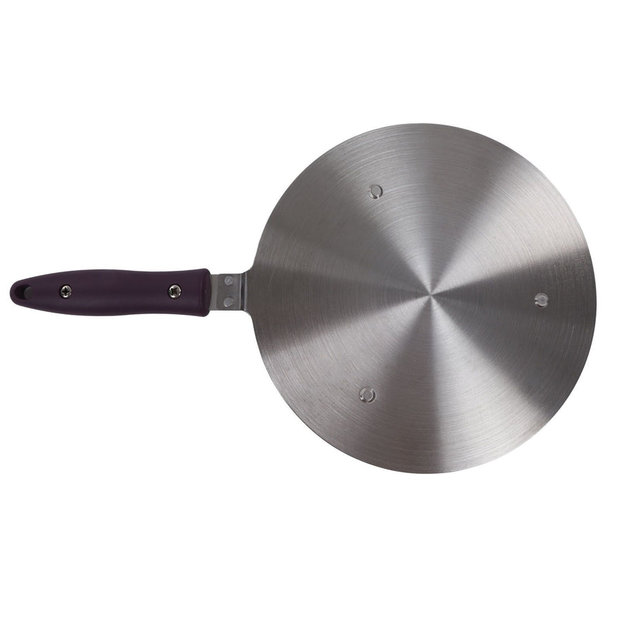 Induction Adapter Plate Stainless Steel Heat Diffuser with Purple Handle Kitchen Accessories for Iron Pot Ceramic Pot 19.5cm/7.68in