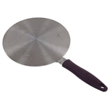 Induction Adapter Plate Stainless Steel Heat Diffuser with Purple Handle Kitchen Accessories for Iron Pot Ceramic Pot 21.5cm/8.46in - Front View