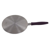 Induction Adapter Plate Stainless Steel Heat Diffuser with Purple Handle Kitchen Accessories for Iron Pot Ceramic Pot 21.5cm/8.46in - Side View