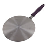 Induction Adapter Plate Stainless Steel Heat Diffuser with Purple Handle Kitchen Accessories for Iron Pot Ceramic Pot 21.5cm/8.46in