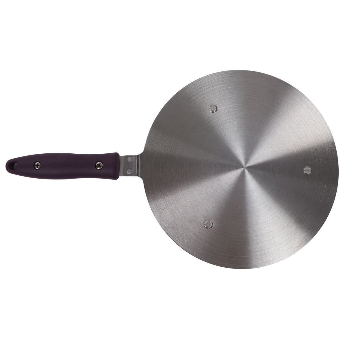 Induction Adapter Plate Stainless Steel Heat Diffuser with Purple Handle Kitchen Accessories for Iron Pot Ceramic Pot 21.5cm/8.46in