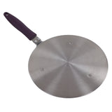 Induction Adapter Plate Stainless Steel Heat Diffuser with Purple Handle Kitchen Accessories for Iron Pot Ceramic Pot 21.5cm/8.46in