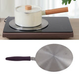 Induction Adapter Plate Stainless Steel Heat Diffuser with Purple Handle Kitchen Accessories for Iron Pot Ceramic Pot 21.5cm/8.46in - Extra Image