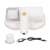 Mattress Vacuum Cleaner Purple Light USB Charging Cordless Mite Vacuum Cleaner with 20Kpa Suction Electric Mite Remover White