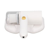 Mattress Vacuum Cleaner Purple Light USB Charging Cordless Mite Vacuum Cleaner with 20Kpa Suction Electric Mite Remover White - Rear View