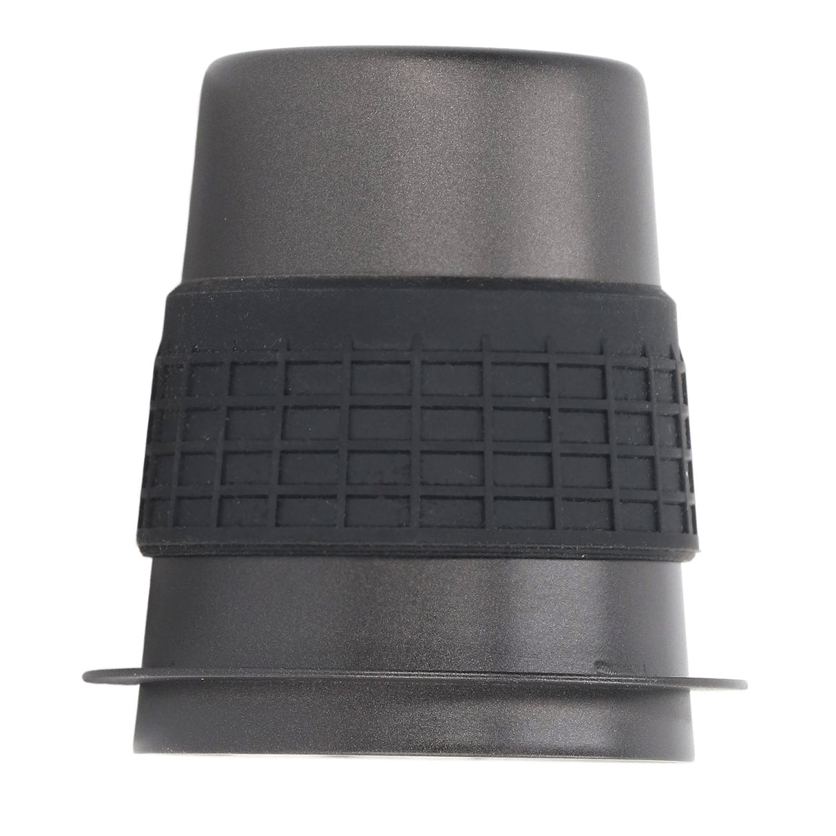 58mm Stainless Steel Coffee Dosing Cup Coffee Machine Handle Receiving Powder Cup with Silicone Ring Black