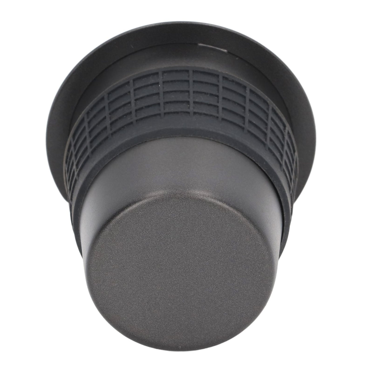 58mm Stainless Steel Coffee Dosing Cup Coffee Machine Handle Receiving Powder Cup with Silicone Ring Black