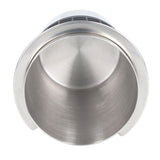 58mm Stainless Steel Coffee Dosing Cup Coffee Machine Handle Receiving Powder Cup with Silicone Ring Stainless Steel Color