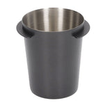 58mm Coffee Dosing Cup Universal Stainless Steel Coffee Machine Handle Dosing Cup Coffee Powder Feeder Black