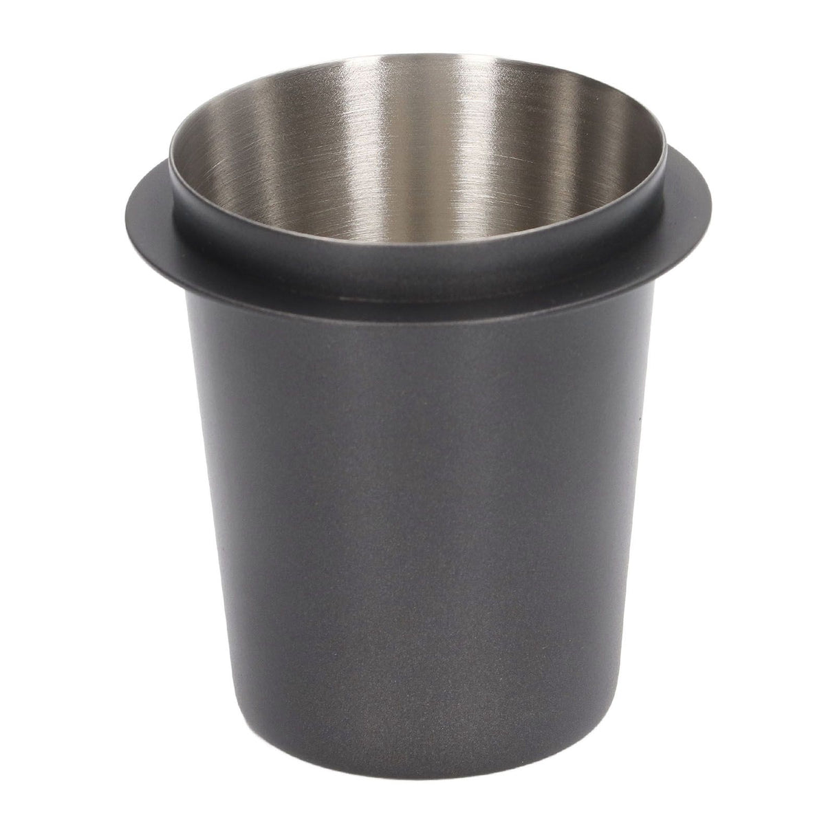 58mm Coffee Dosing Cup Universal Stainless Steel Coffee Machine Handle Dosing Cup Coffee Powder Feeder Black