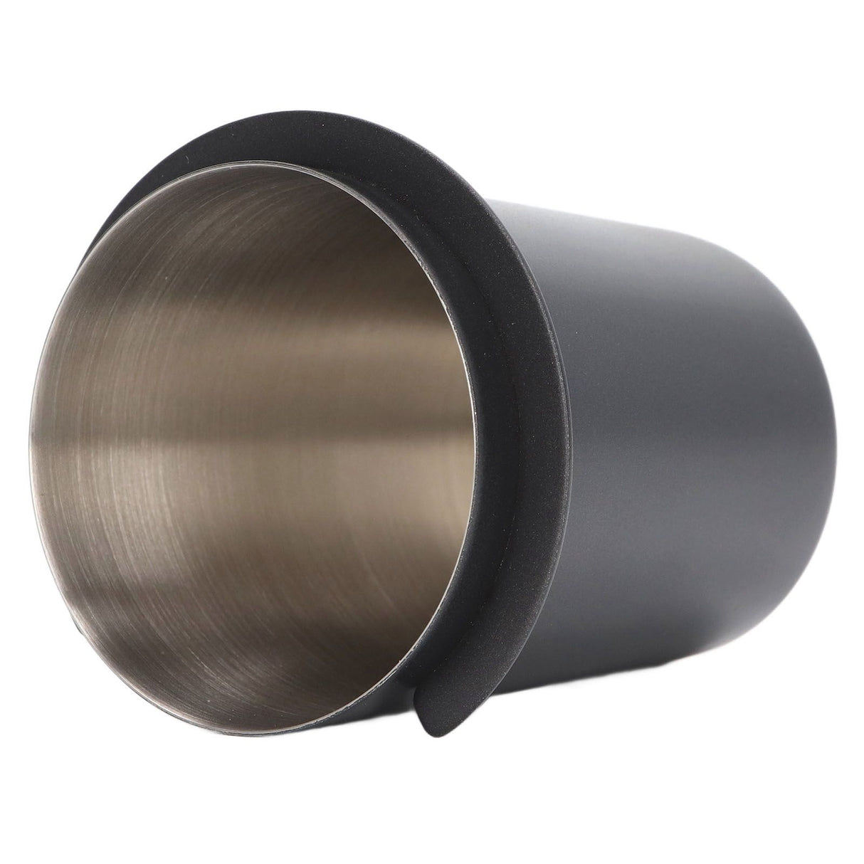 58mm Coffee Dosing Cup Universal Stainless Steel Coffee Machine Handle Dosing Cup Coffee Powder Feeder Black
