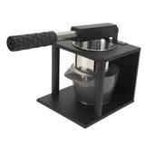 Manual Press Juicer Lever Design 304 Stainless Steel Hand Pressed Juicer Fruit Squeezer with Two Filters - 45-Degree Angle
