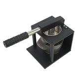 Manual Press Juicer Lever Design 304 Stainless Steel Hand Pressed Juicer Fruit Squeezer with Two Filters - Close-Up Angle