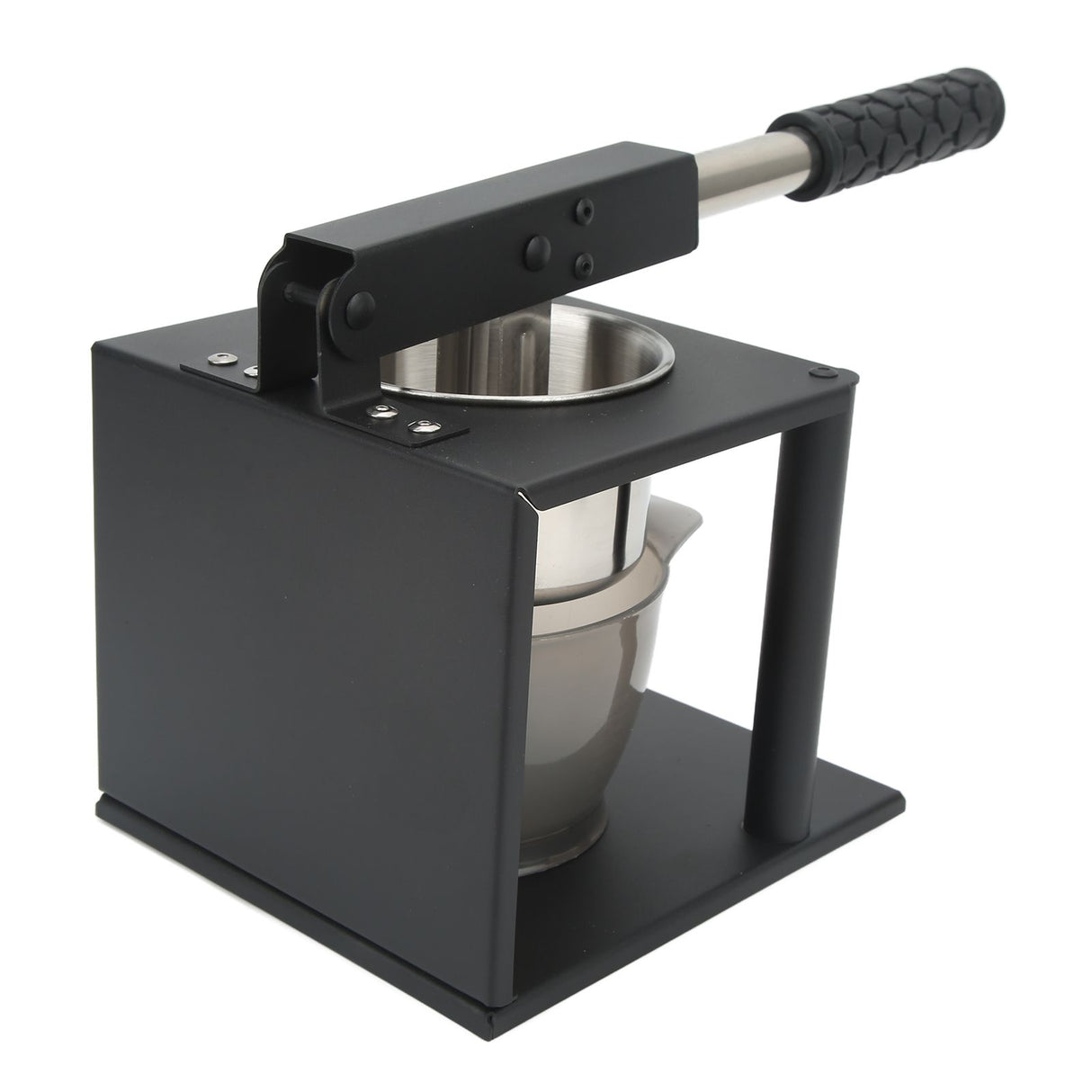 Manual Press Juicer Lever Design 304 Stainless Steel Hand Pressed Juicer Fruit Squeezer with Two Filters