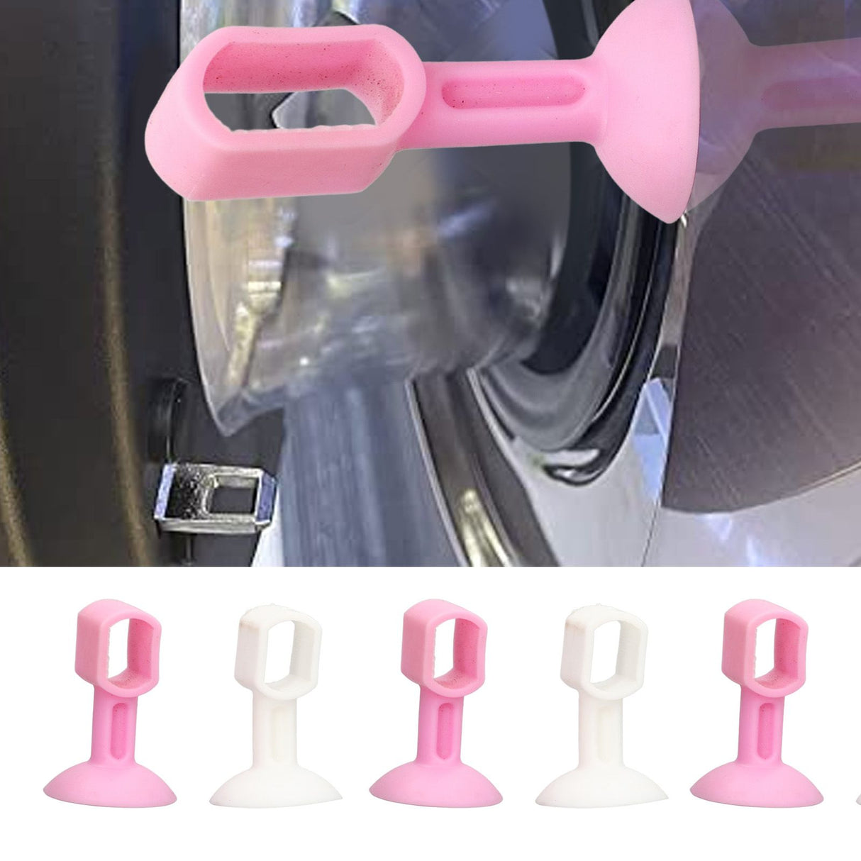 10 PCS Washer Door Holder Pink White Rubber Keep Dry Washing Machine Door Bracket for Dry Properly Prevent Odor