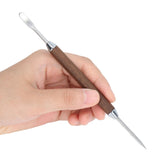 2PCS Coffee Art Pen Wooden Handle Stainless Steel Coffee Fancy Stitch Needle for DIY Decorating - Extra Image