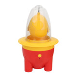 Egg Scrambler Shaker Lovely Electric Mini Portable USB Charging Golden Egg Maker for Kitchen Red - Side View