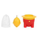 Egg Scrambler Shaker Lovely Electric Mini Portable USB Charging Golden Egg Maker for Kitchen Red - Rear View
